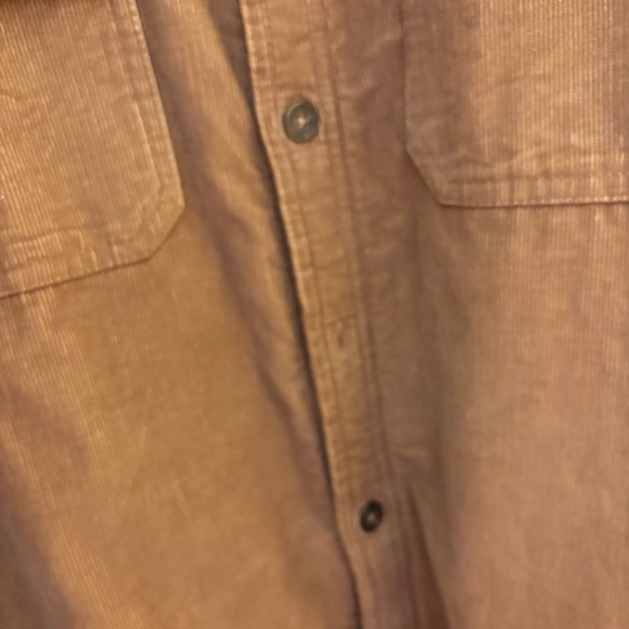 Covington Brown Corduroy Jacket Fleece Lining L Button Down Outdoor Chore Camp - Picture 5 of 9